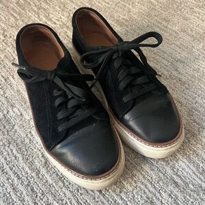 Caslon black leather sneakers, size 7.5